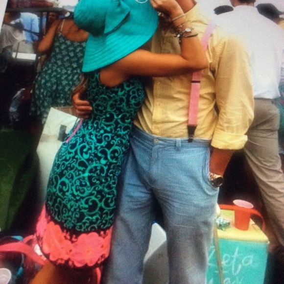 Lilly Pulitzer Delia Navy Fountain Hopping Shift - Picture 10 of 10